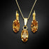 Комплект "Enigma (Light Colorado Topaz)" с кристаллами Swarovski™